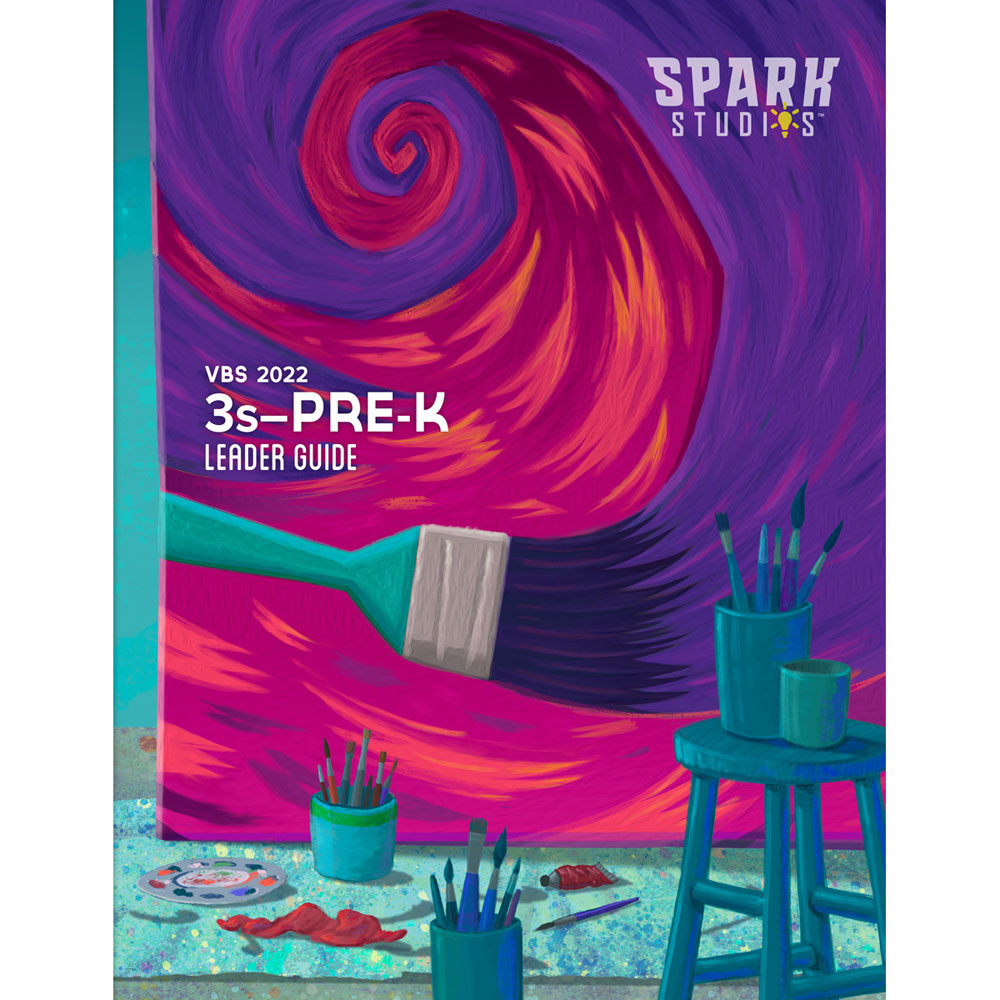 3s-Pre-K Leader Guide - Spark Studios VBS 2022 by Lifeway