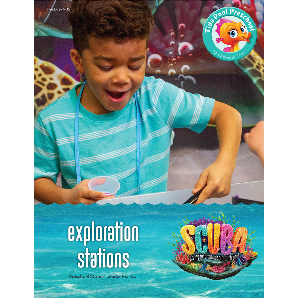 Tide Pool Preschool Exploration Stations Leader Manual - Scuba VBS 2024 by Group