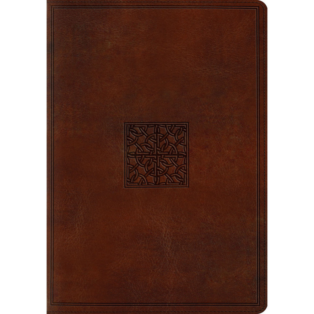 ESV Study Bible (TruTone, Walnut, Celtic Imprint Design) - Case of 6