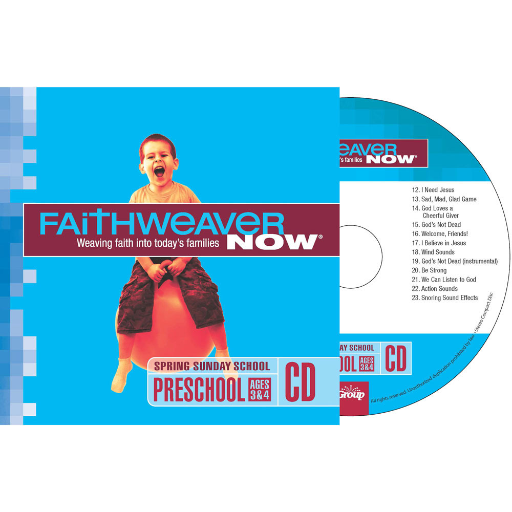 Spring 2024 FaithWeaver NOW Preschool CD