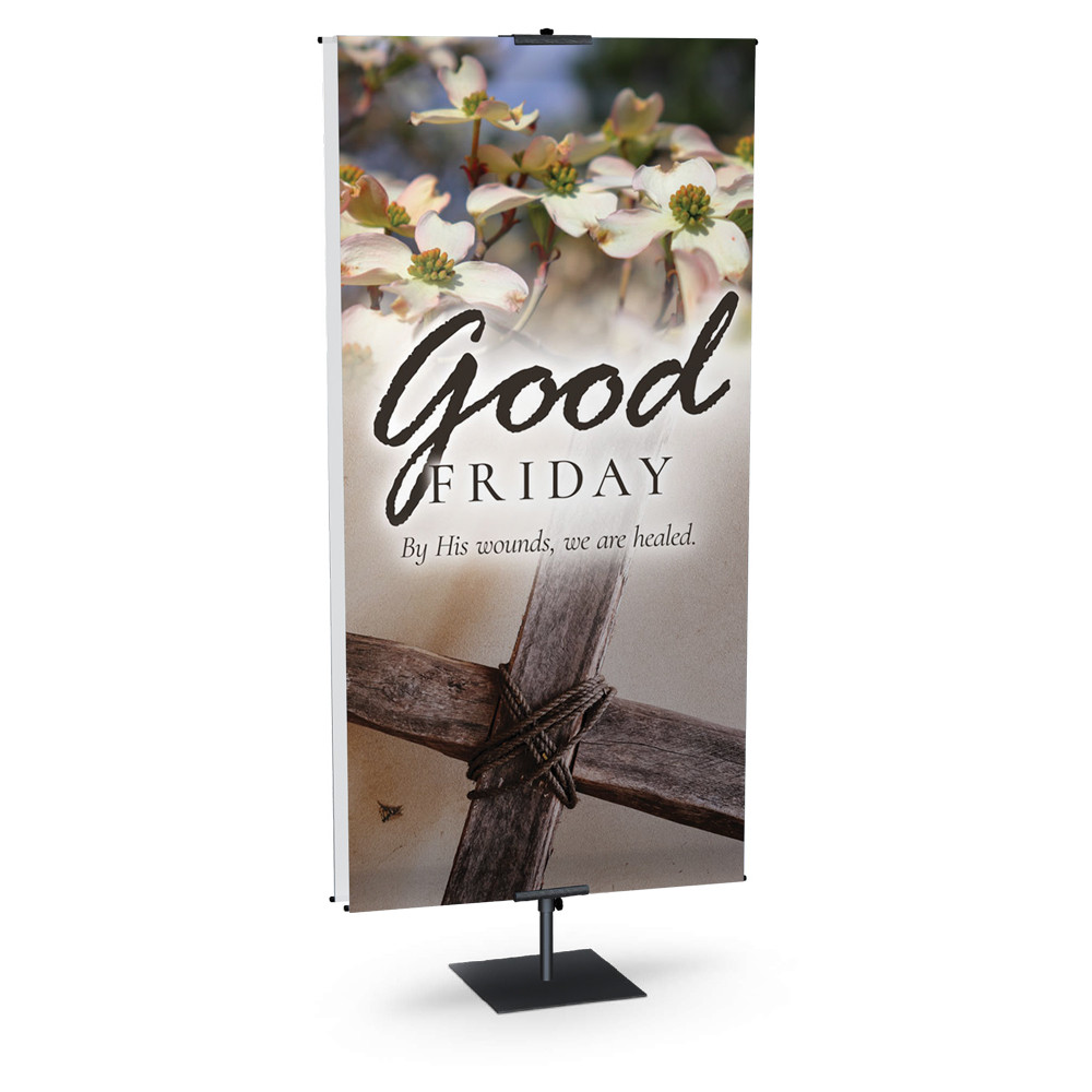Church Banner - Good Friday - Wood and Stone Easter