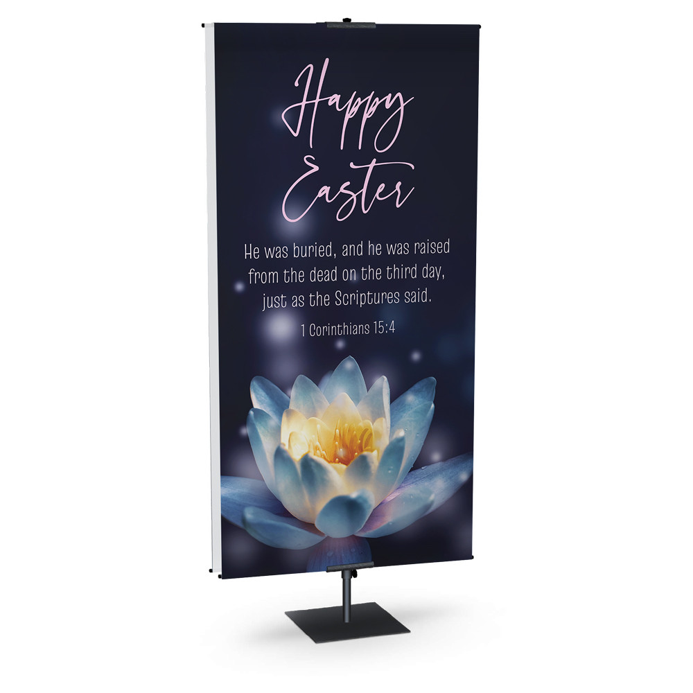 Church Banner - Easter Lotus - Easter Banner