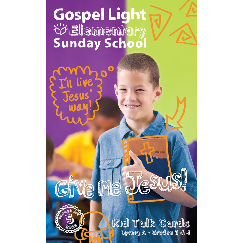 Upper Elementary (Grades 3-4) Kid Talk Cards (5 Students) - Gospel Light - Spring 2024 Year A