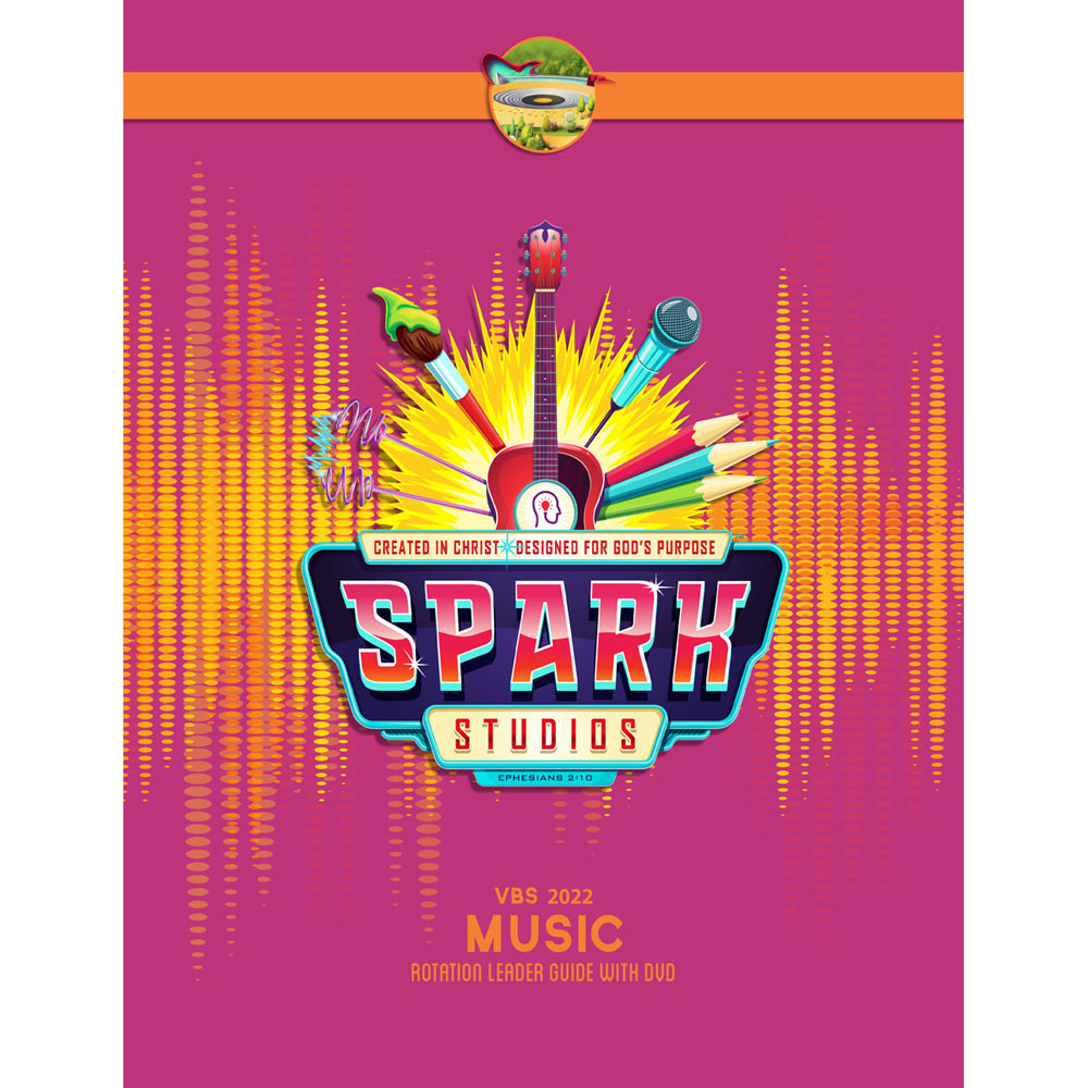 Music Rotation Leader Guide w/ DVD - Spark Studios VBS 2022 by Lifeway