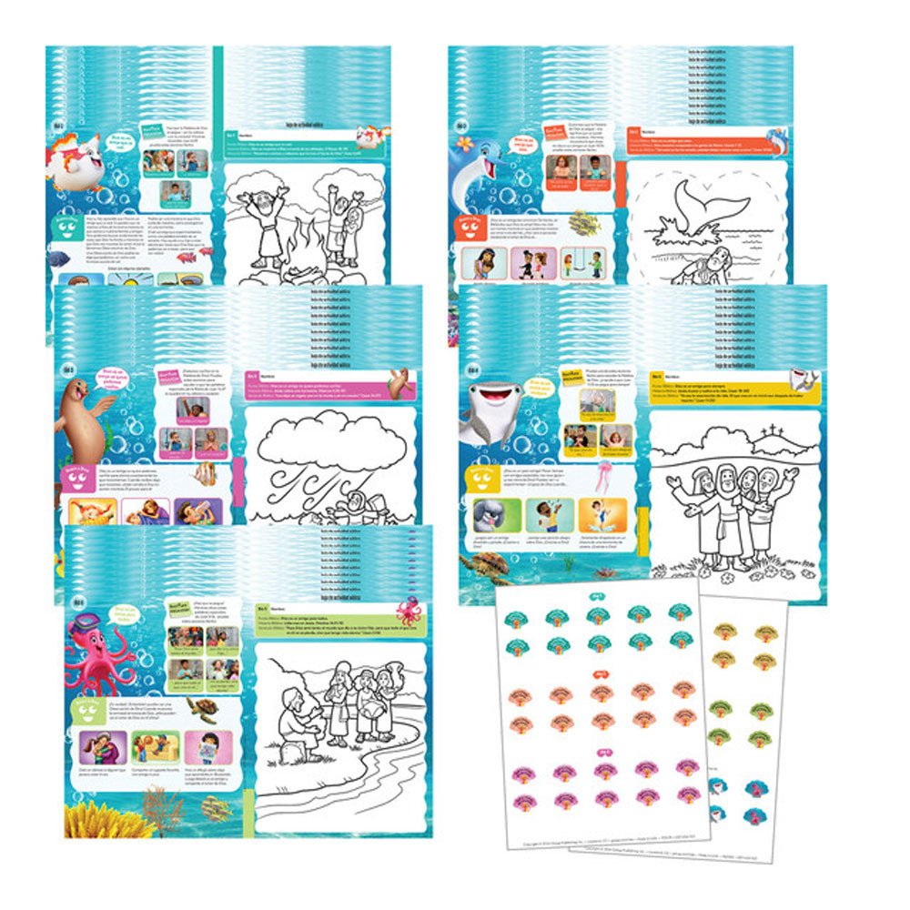 Scuba VBS Spanish Tide Pool Preschool Bible Pack