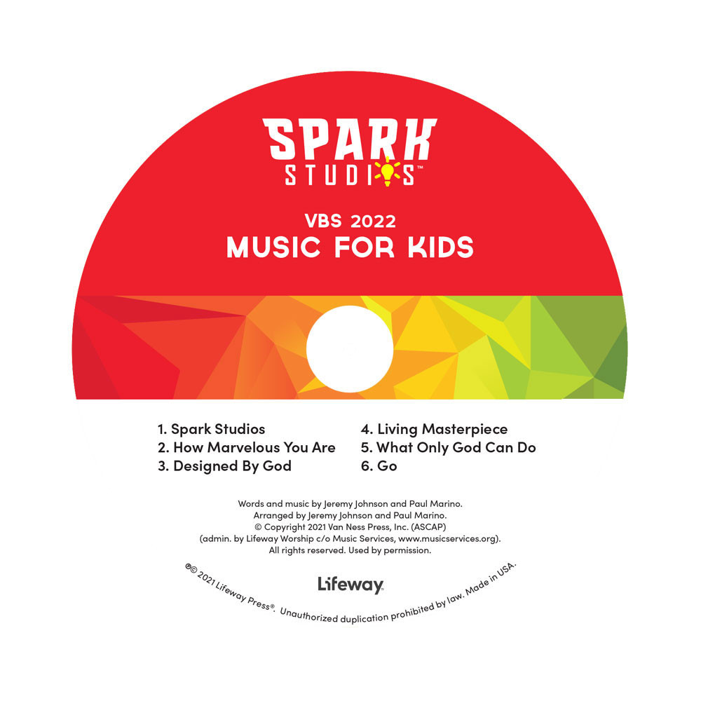 Music For Kids CD - Pack of 5 - Spark Studios VBS 2022 by Lifeway