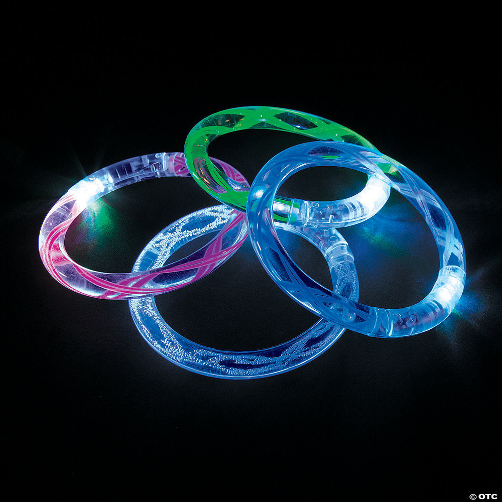 LED Light-Up Bracelets Alternate (Pack of 12) - Start the Party VBS 2024 by Orange