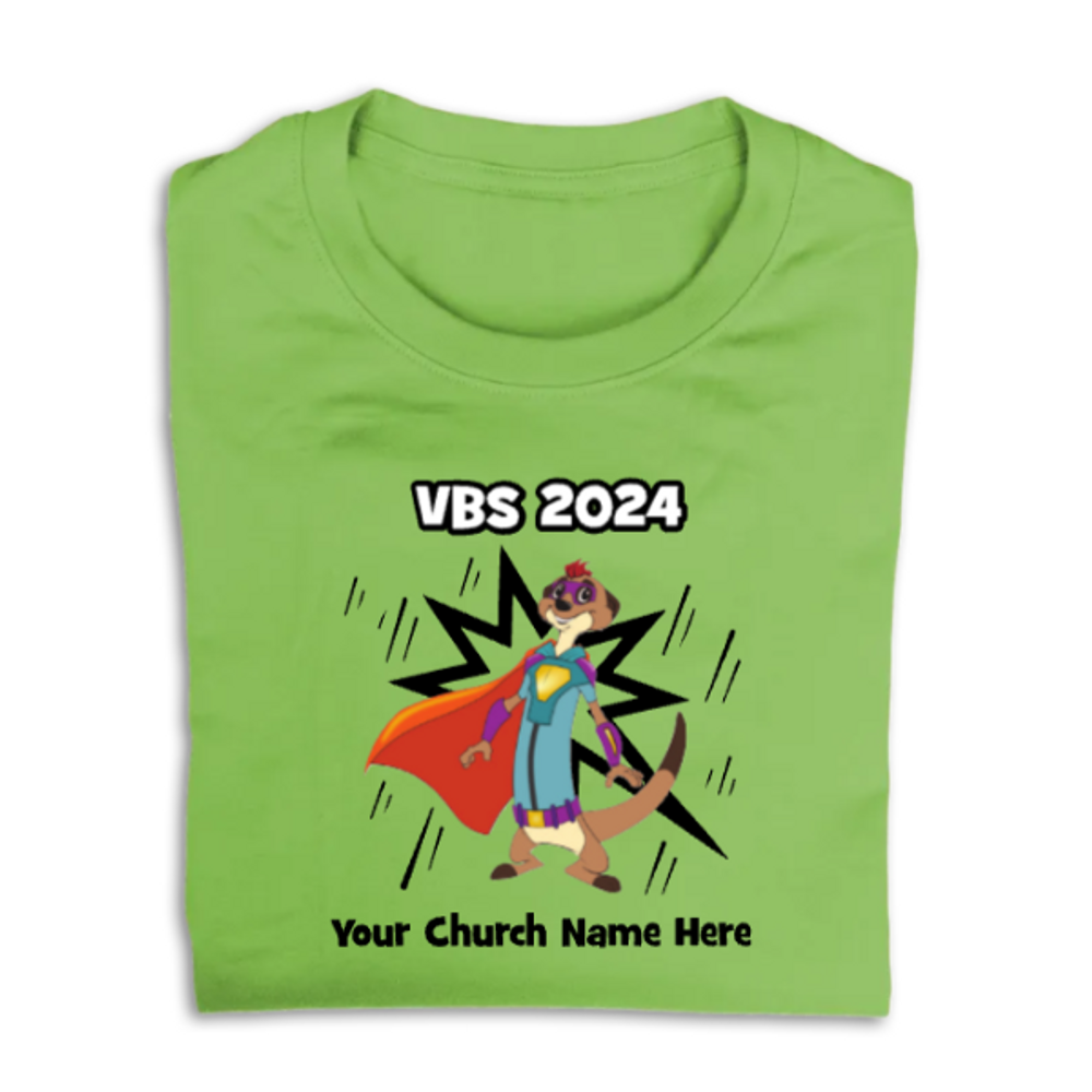 Easy Custom VBS T-Shirt - Full Color Design - Hero Hotline VBS - VHER0551