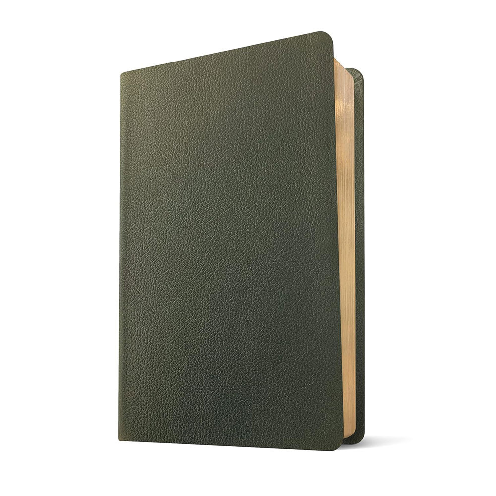 NLT Large Print Thinline Reference Bible, Filament Enabled Edition (Olive Green, Genuine Leather)
