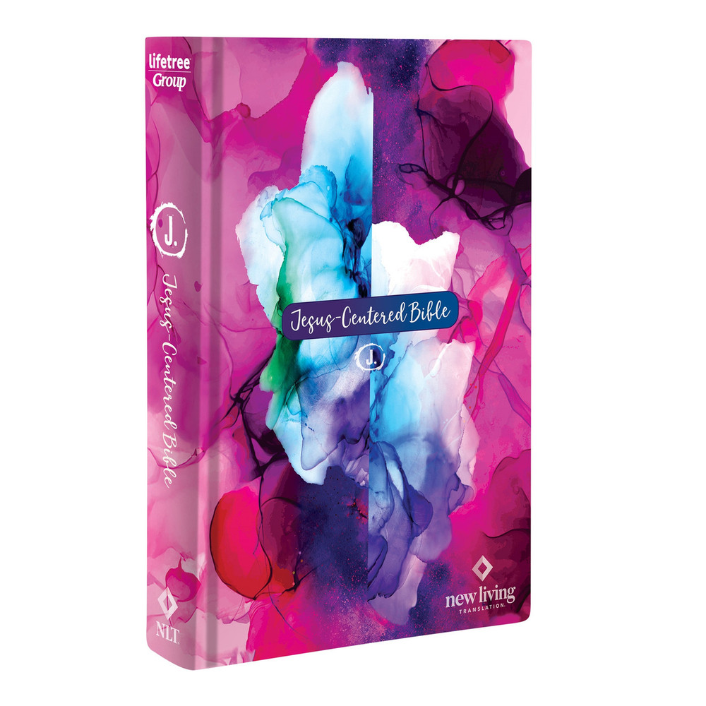 Jesus-Centered Bible NLT, Watercolor Hardcover