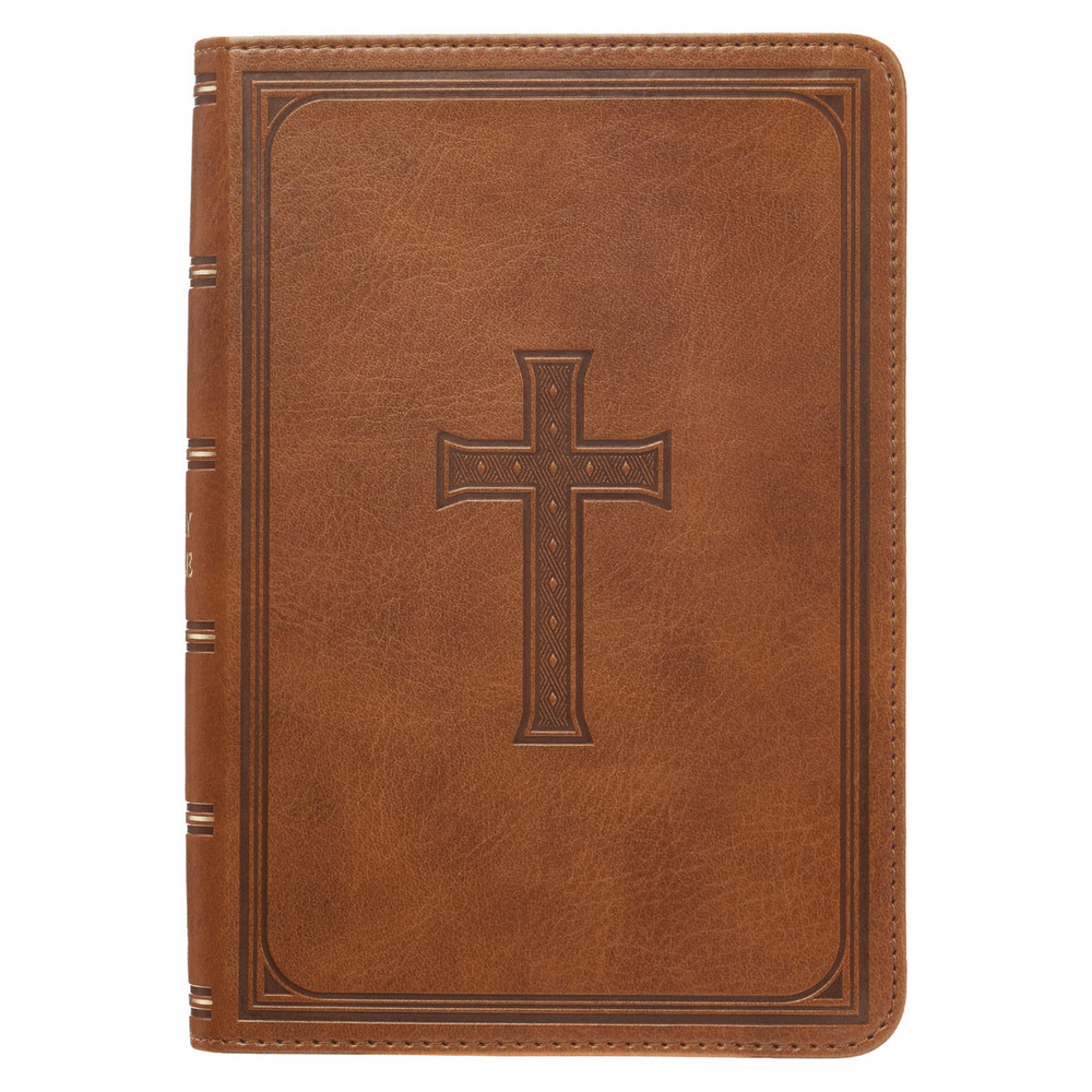 KJV Compact Large Print Lux-Leather Tan