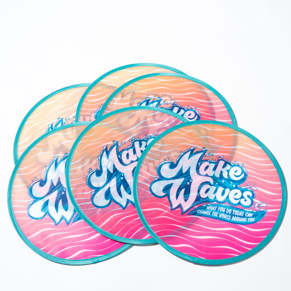 12" Cloth Frisbees - Set of 12 - Make Waves VBS by Orange