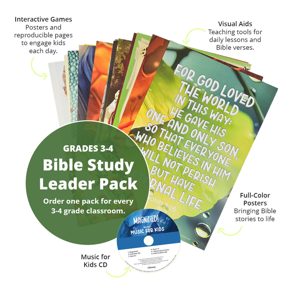 Grades 34 Bible Study Leader Pack Magnified! VBS 2025 by Lifeway