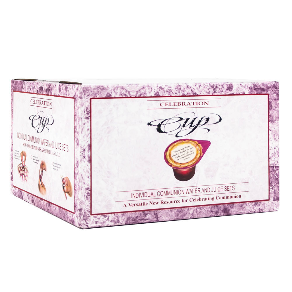 Celebration Cup - Prefilled Communion Cups - Wafer & Juice Sets - Box of 500