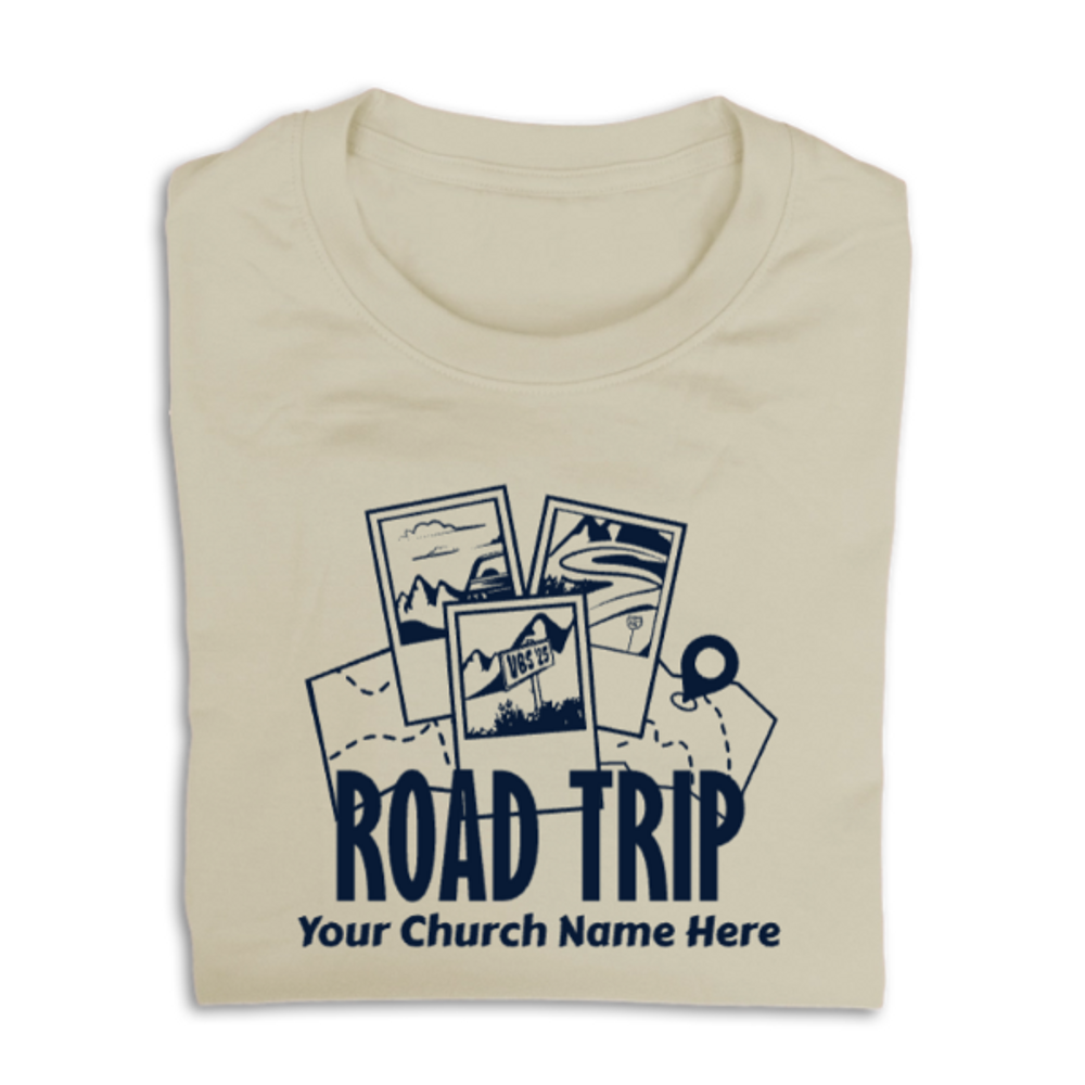 Easy Custom VBS T-Shirt - One Color Design - Road Trip VBS - VROA021