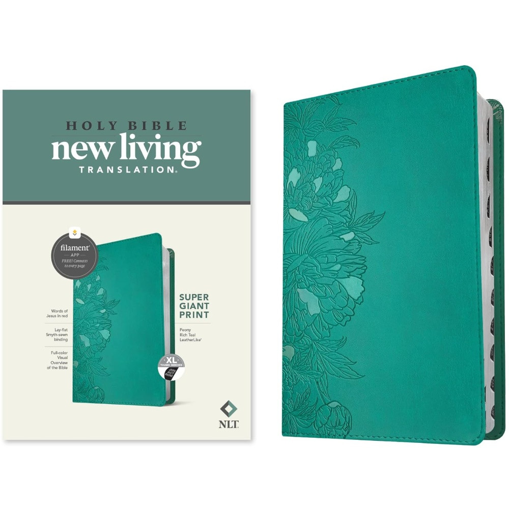 NLT Super Giant Print Bible, Filament Enabled, Indexed (Imitation