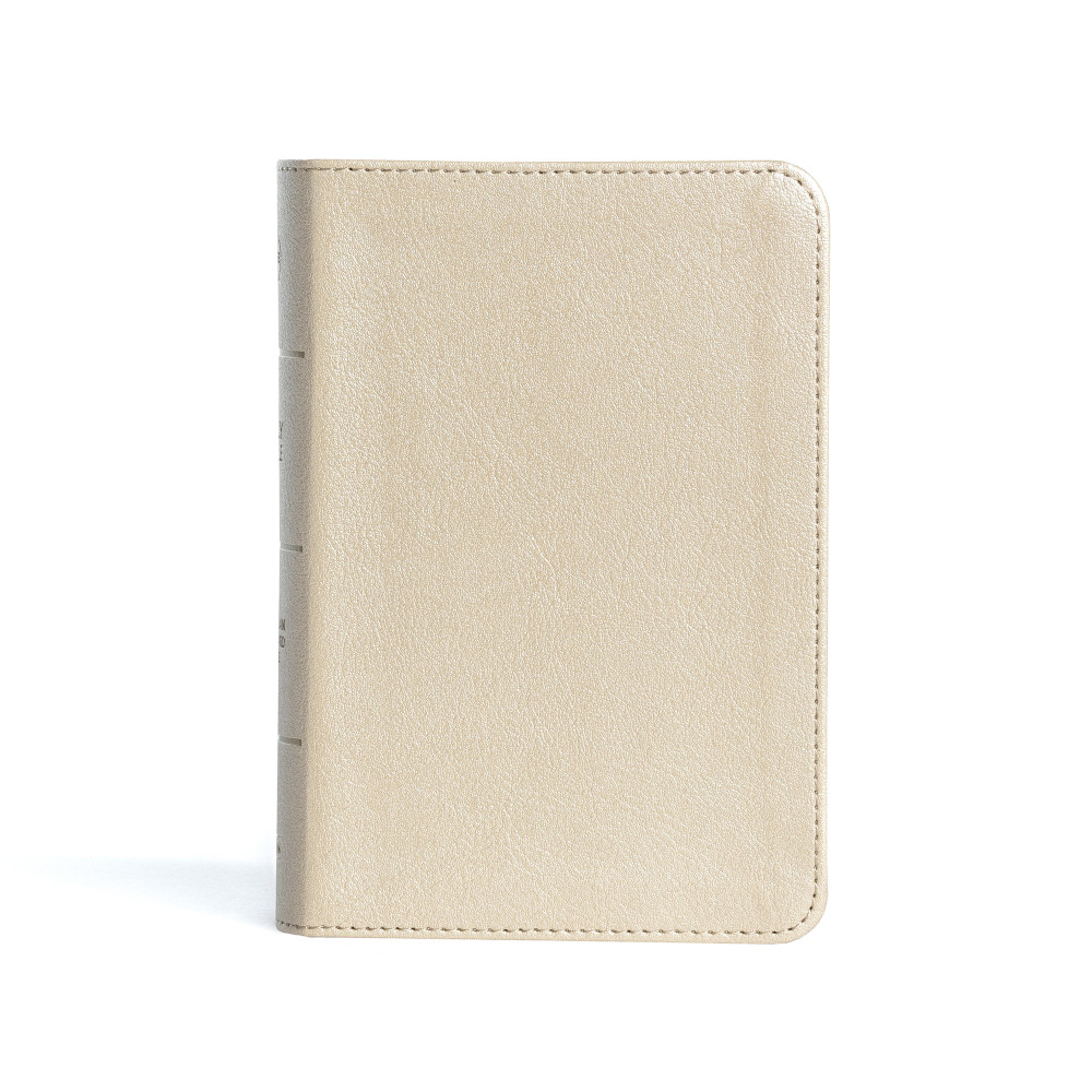 CSB Large Print Compact Reference Bible (LeatherTouch, Gold) - Bulk Case of 24