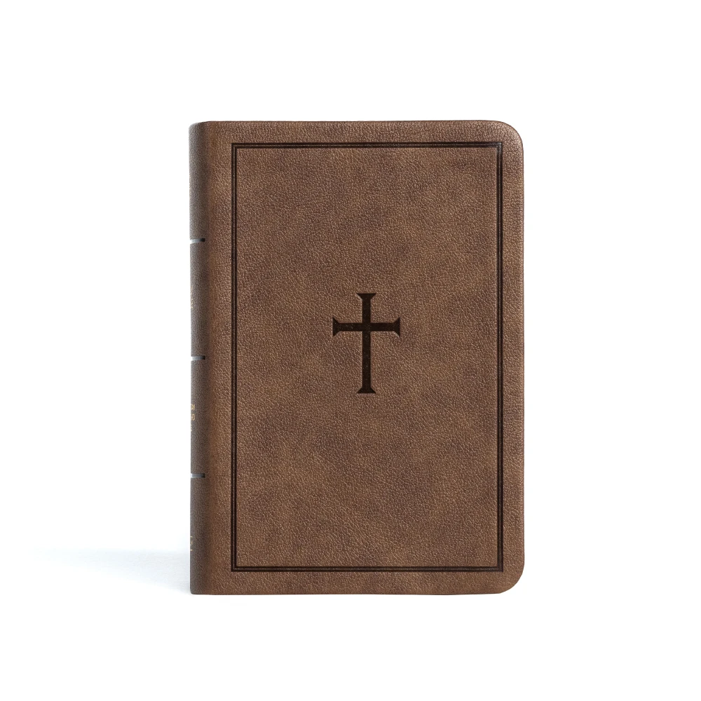 CSB Large Print Compact Reference Bible, Large Print (LeatherTouch, Brown) - Bulk Case of 24