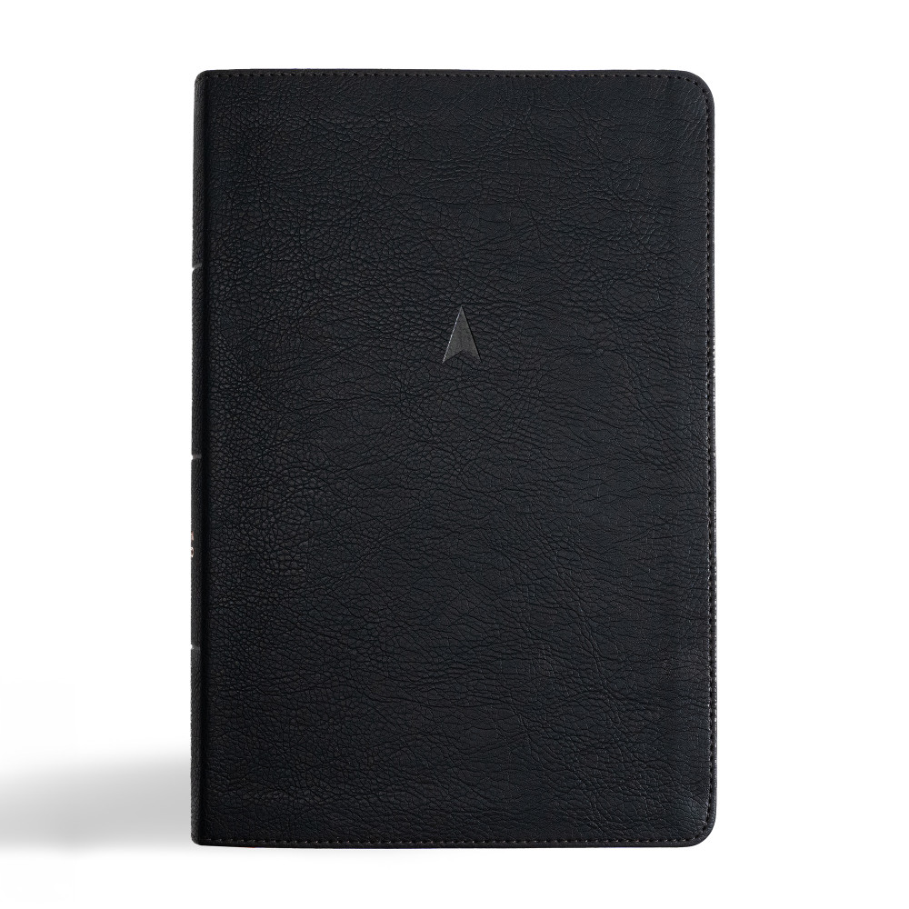 CSB MEN'S DAILY BIBLE, BLK LT