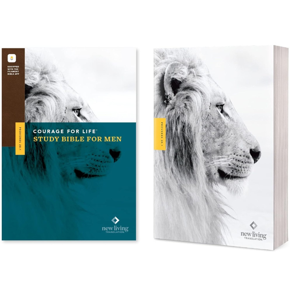 NLT Courage For Life Study Bible for Men, Filament Enabled (Softcover) - Bulk Case of 10