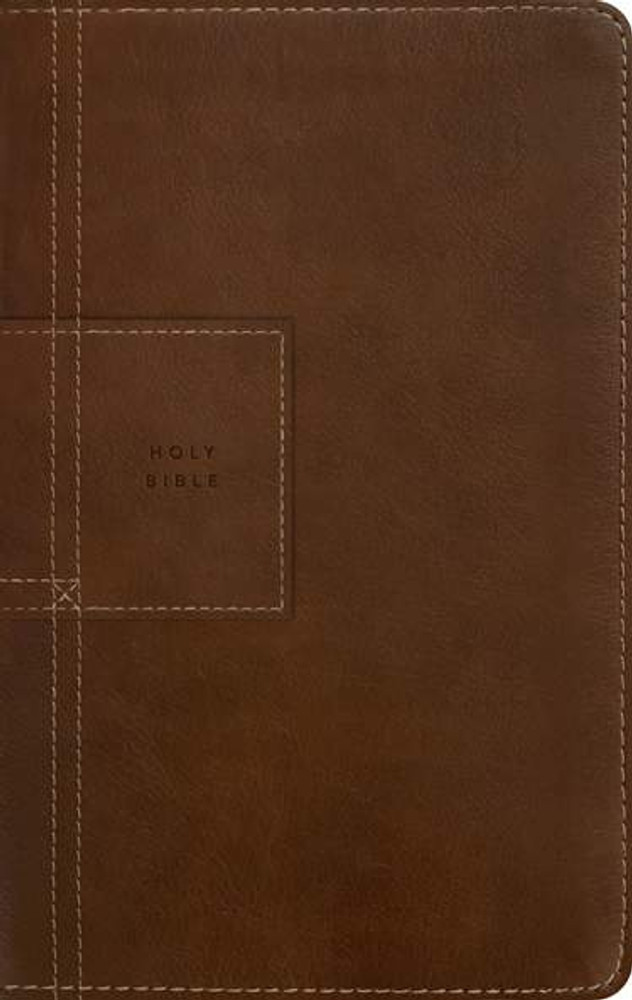 NLT Thinline Reference Zipper Bible (Filament Enabled), Rustic Brown LeatherLike - Bulk Case of 16