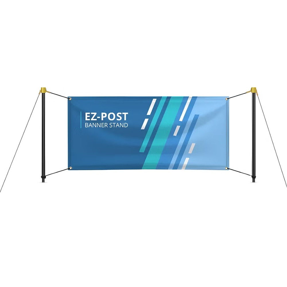 Pole Banner Stand - 3' x 8'/4' x 10' Outdoor Horizontal Banners