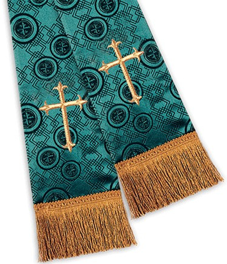 Clergy Stole (Mil) - Emerald