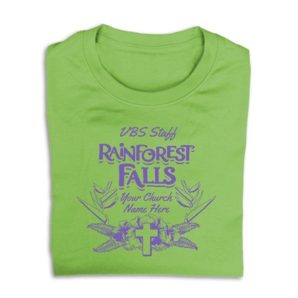 Easy Custom VBS T-Shirt - One Color Design - Rainforest Falls VBS - VRFAL061