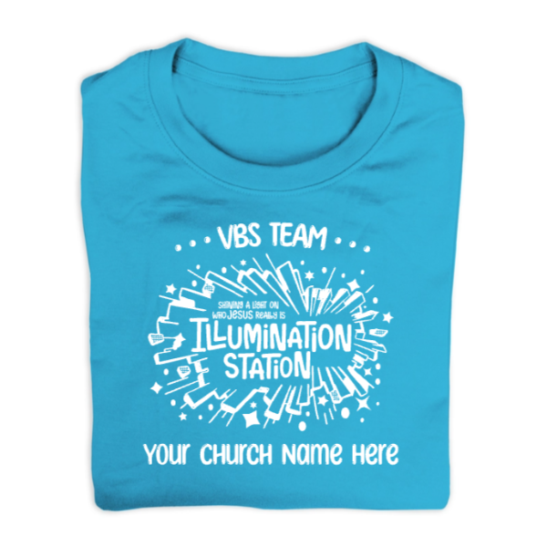 Easy Custom VBS T-Shirt - One Color Design - Illumination Station VBS - VLUM011