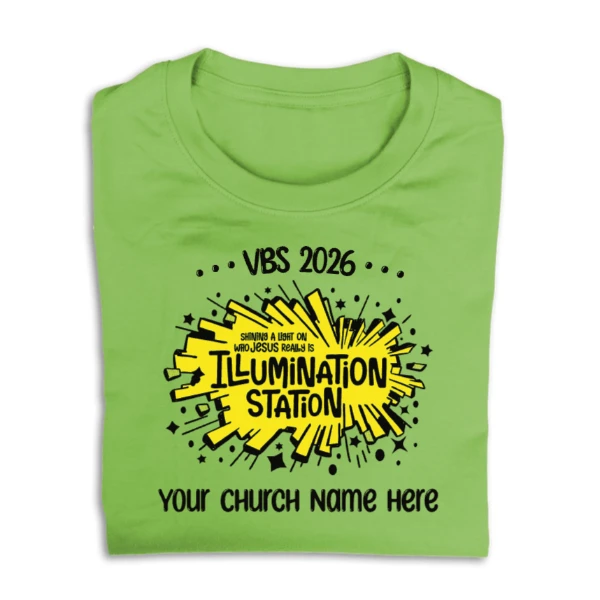 Easy Custom VBS T-Shirt - Two Color Design - Illumination Station VBS - VLUM010