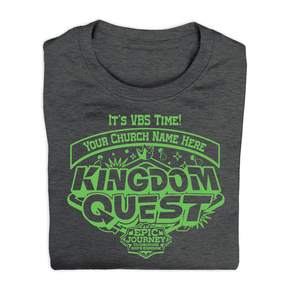 Easy Custom VBS T-Shirt - One Color Design - Kingdom Quest VBS - VKGD011