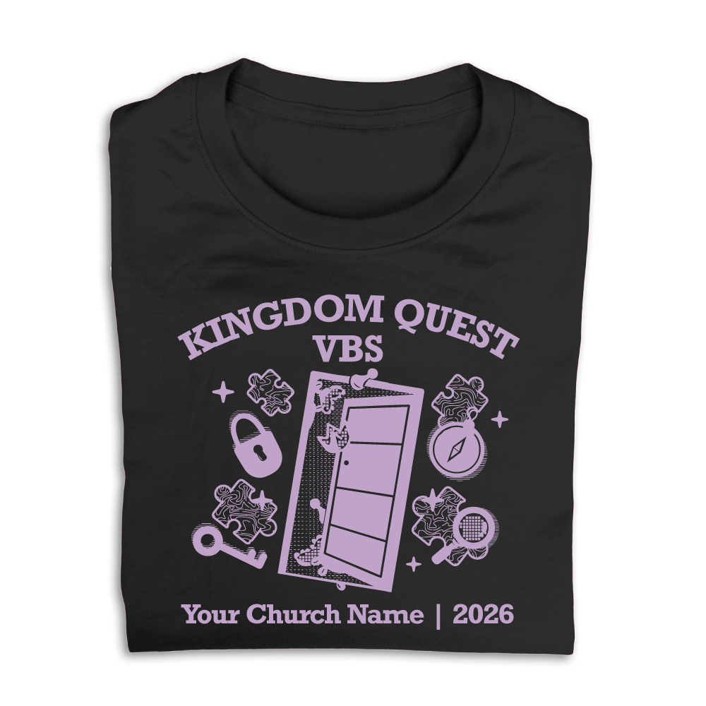Easy Custom VBS T-Shirt - One Color Design - Kingdom Quest VBS - VKGD031