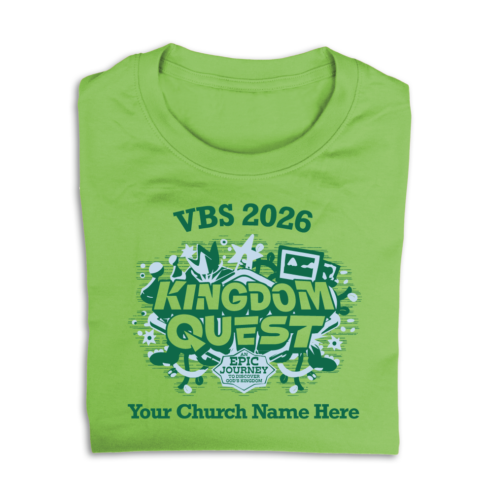 Easy Custom VBS T-Shirt - Two Color Design - Kingdom Quest VBS - VKGD020