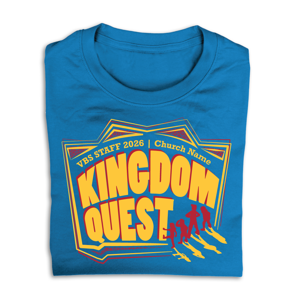 Easy Custom VBS T-Shirt - Two Color Design - Kingdom Quest VBS - VKGD040