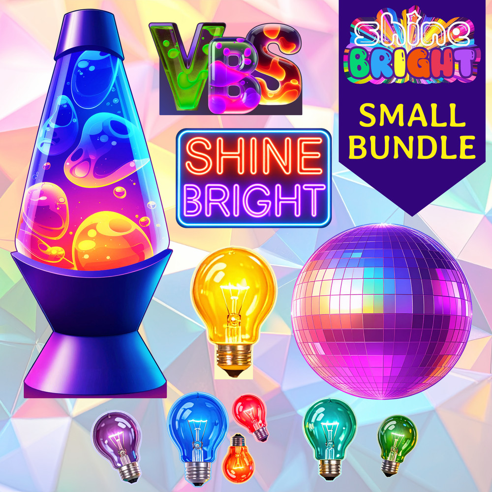 Shine Bright 5-Piece Small Display Bundle - Easy Scene Pop-Up Giant VBS Display Bundle - VBS 2026