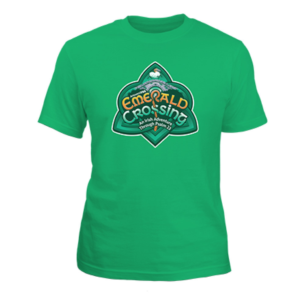 Green T-shirt A-3X - Emerald Crossing VBS 2026 by Answers