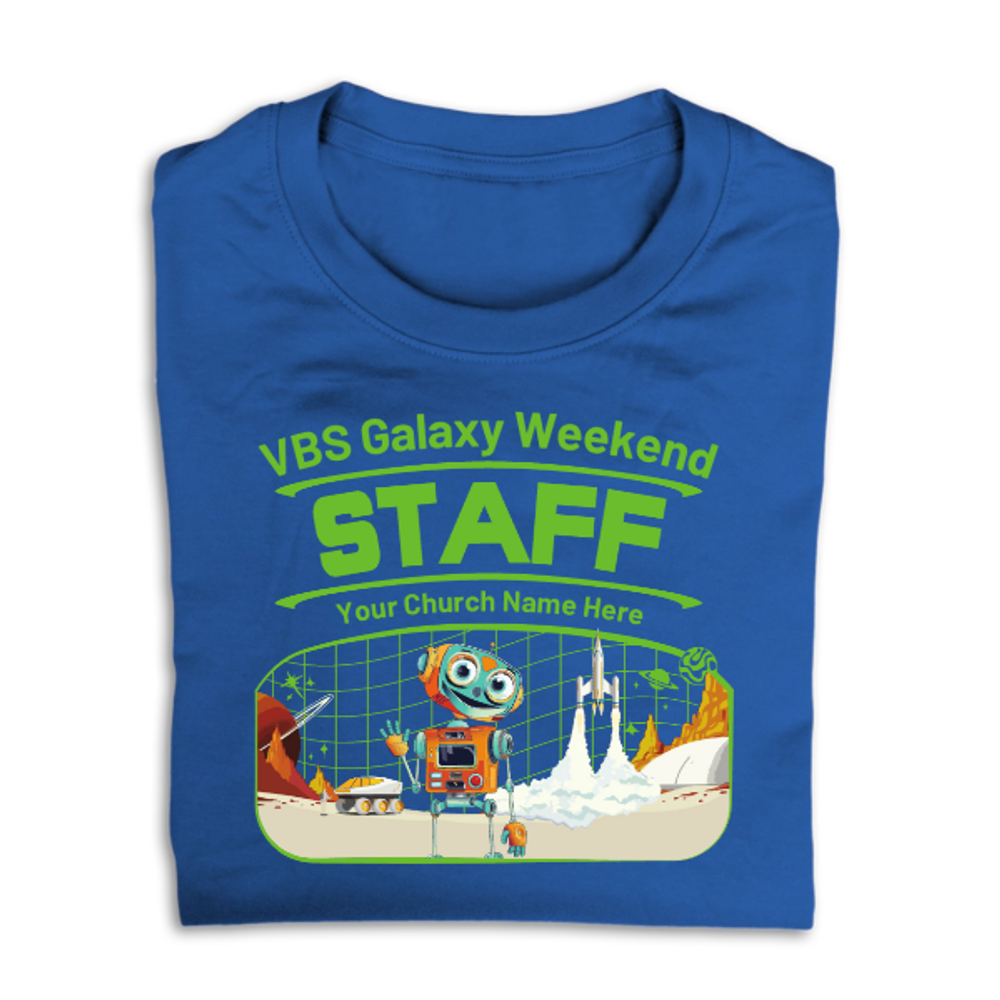 Easy Custom VBS T-Shirt - Full Color Design - Galaxy Weekend VBS - VGALFC03
