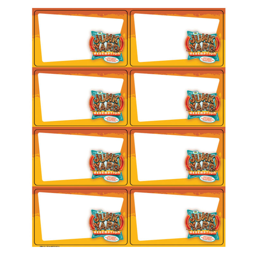 Nametags - Pack of 48 - Junkyard Redemption VBS 2026 by RBP