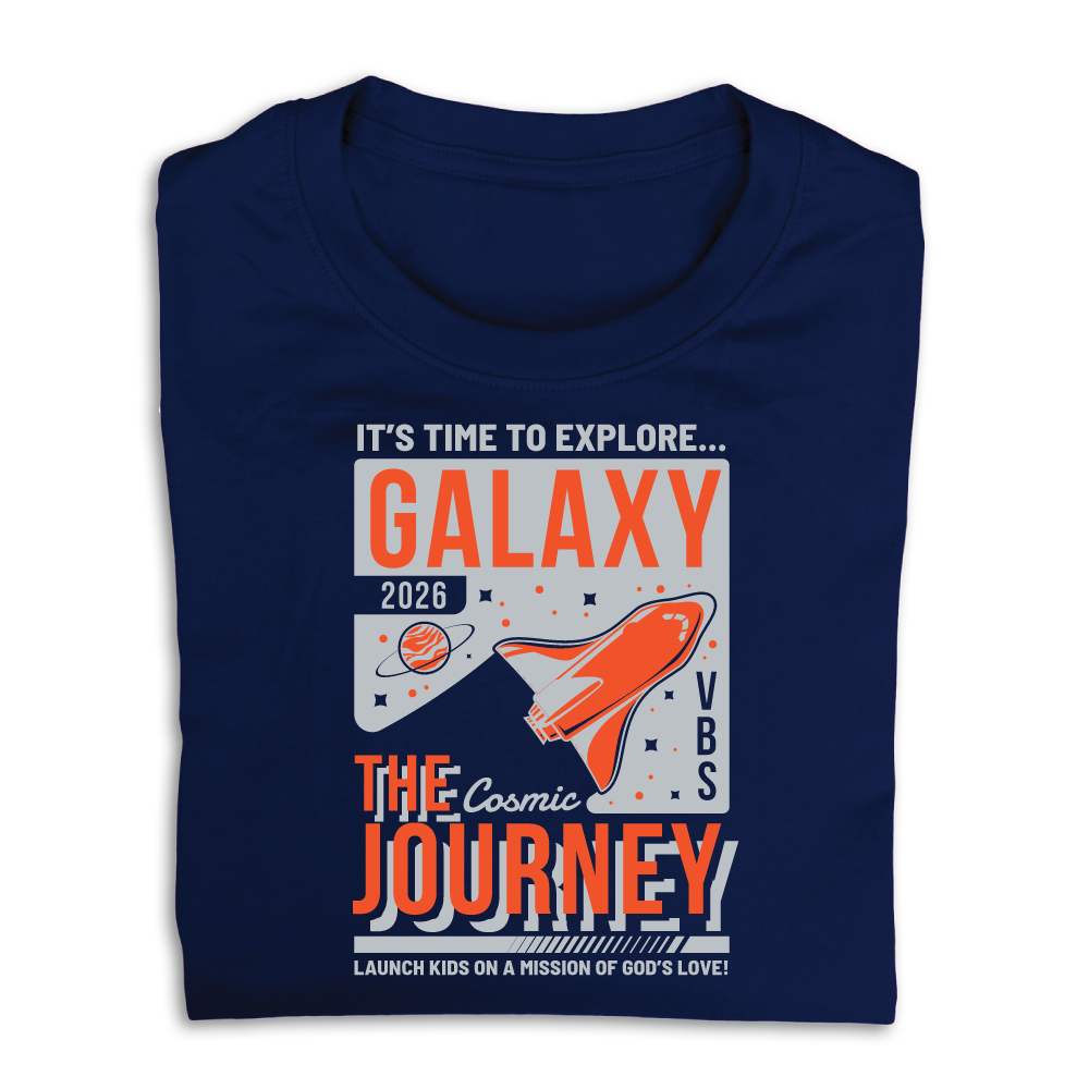 Easy Custom VBS T-Shirt - Two Color Design - Galaxy Weekend VBS - VGAL030