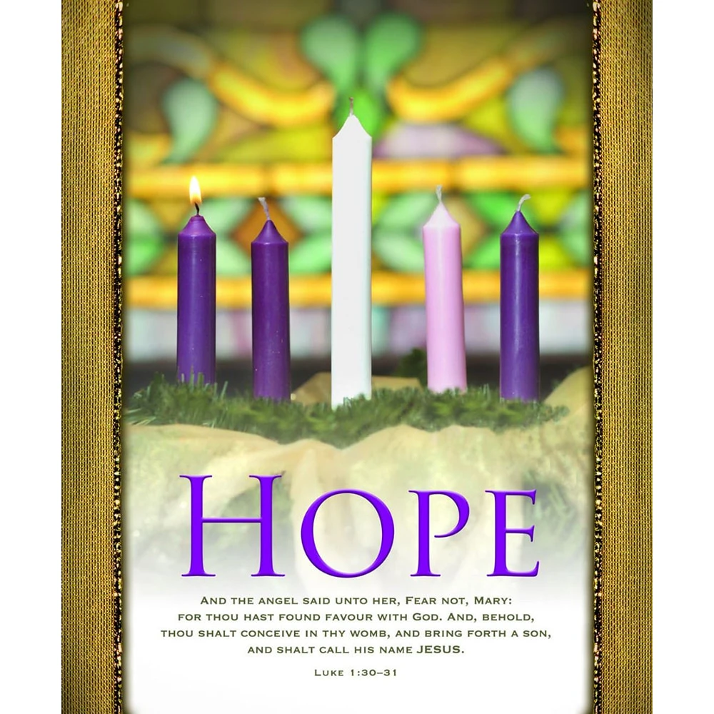 Church Bulletin 14" - Advent - Hope (Pack of 100)