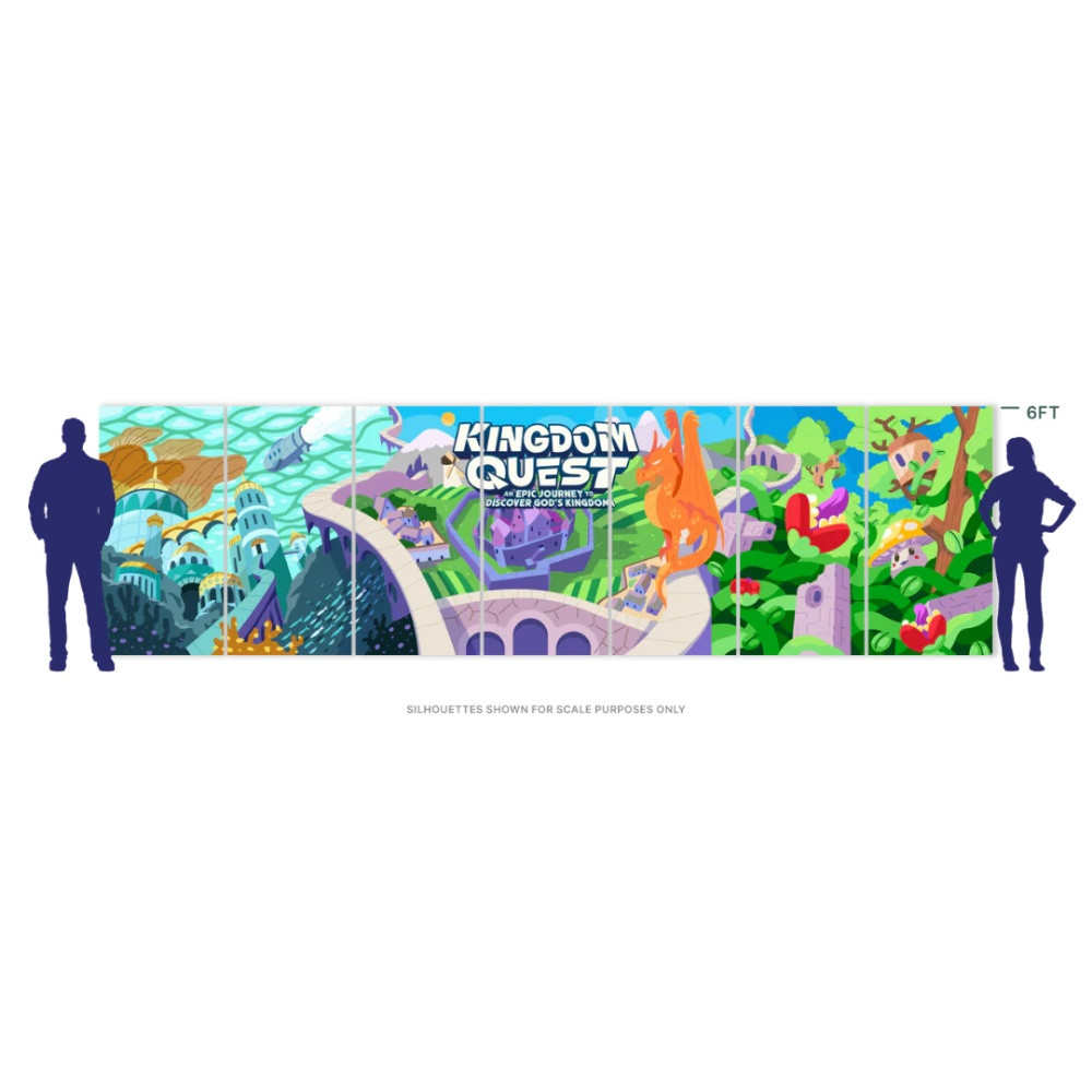 Mural Backdrop Extender - Kingdom Quest VBS 2026 by Orange