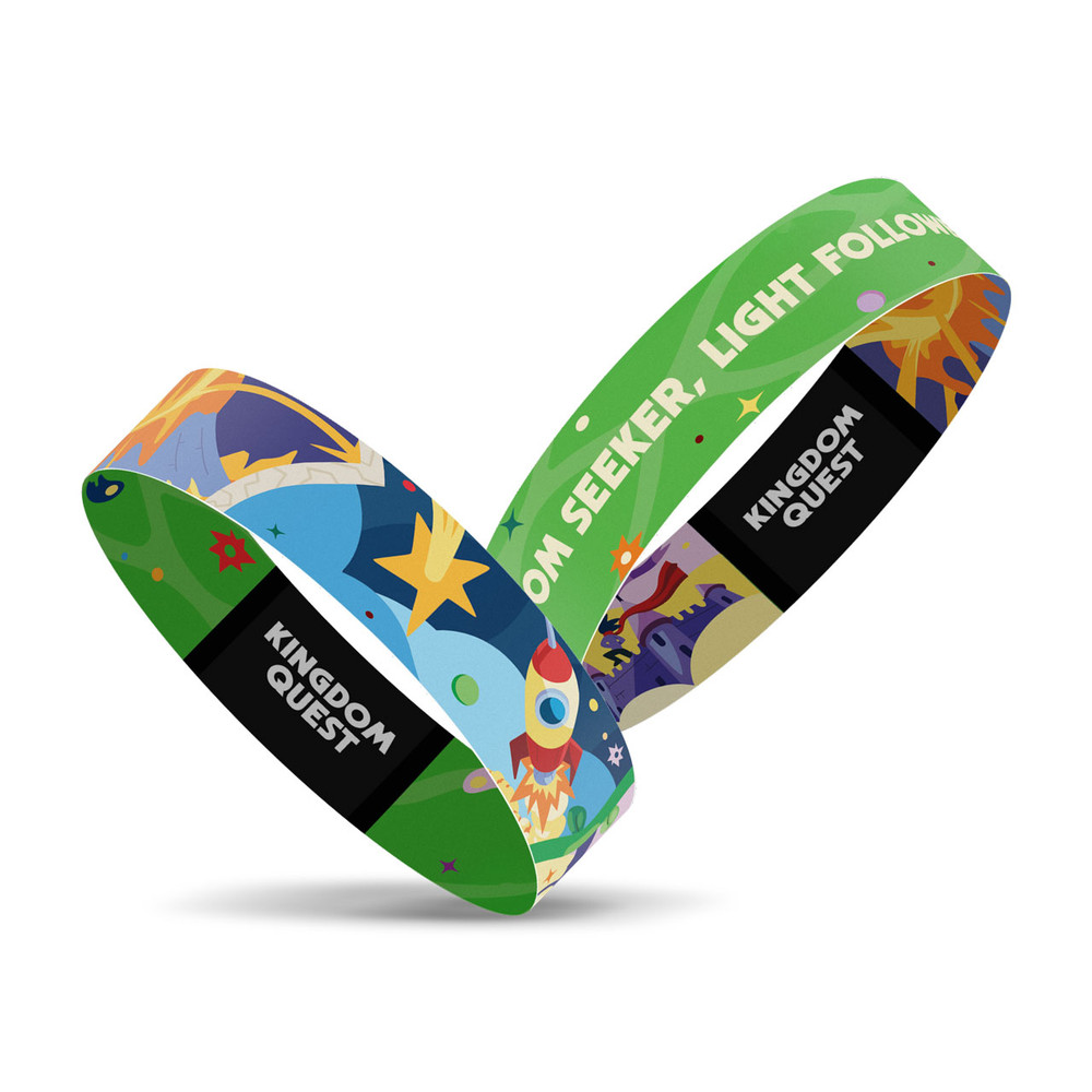 Cloth Bracelets - Pack of 12 - Kingdom Quest VBS 2026 by Orange