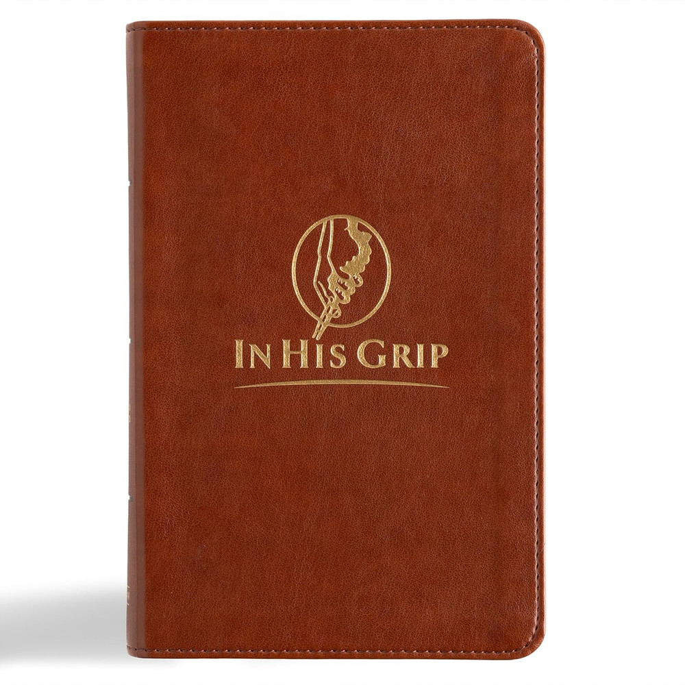 CSB In His Grip Golfer's Bible, Brown LeatherTouch - Bulk case of 28