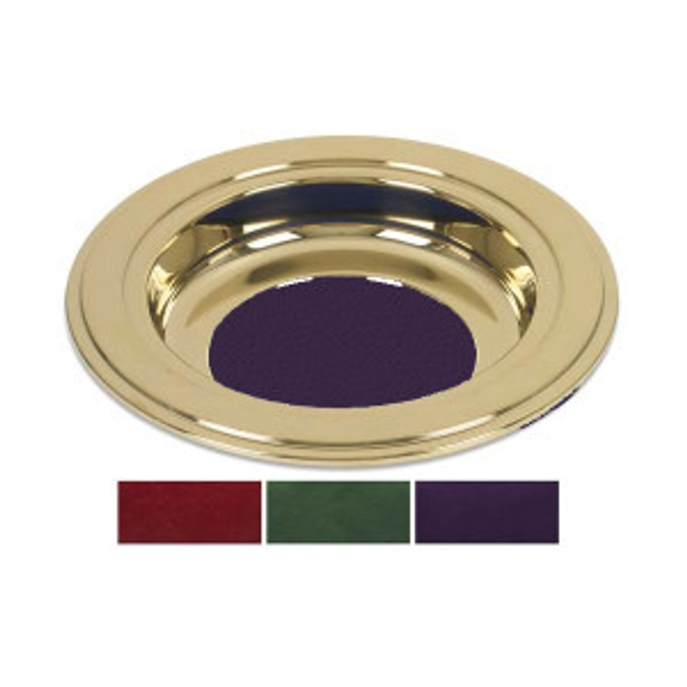 Brasstone Offering Plate - Purple