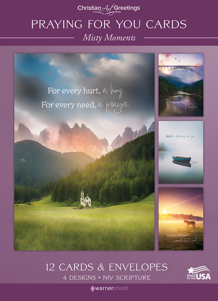 Boxed Cards - Praying for You - Misty Moments - Pack of 12
