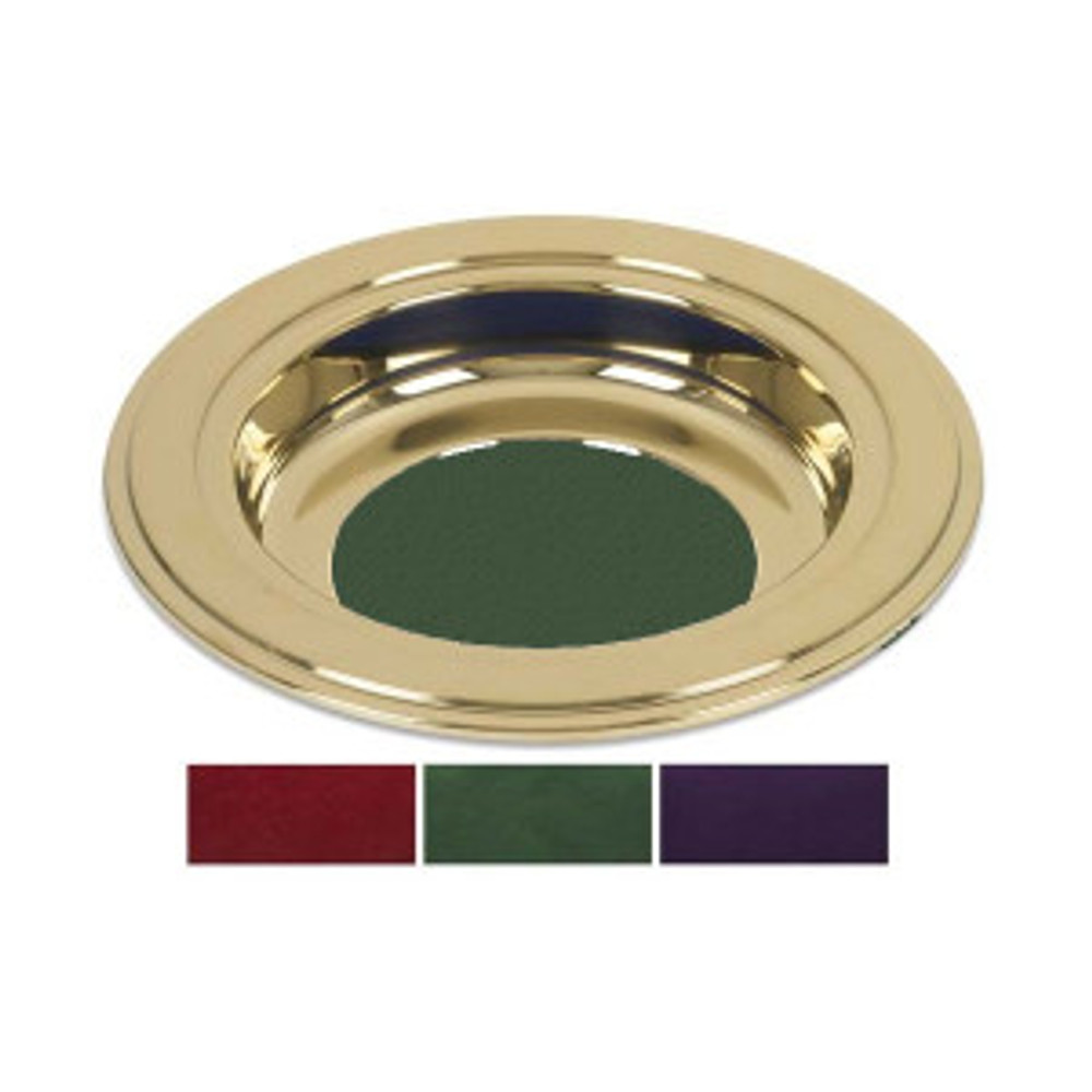 Brasstone Offering Plate - Green