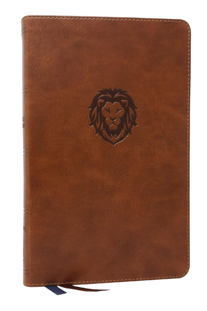 NKJV Thinline Comfort Print Youth Bible, Soft Leather-look, Brown - Case of 24