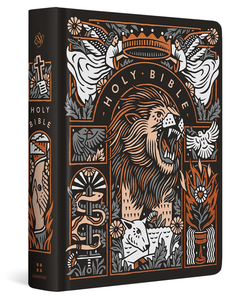 ESV Single Column Journaling Bible: Artist Series (Joshua Noom/The Lion And The Lamb) Hardcover - Case of 8