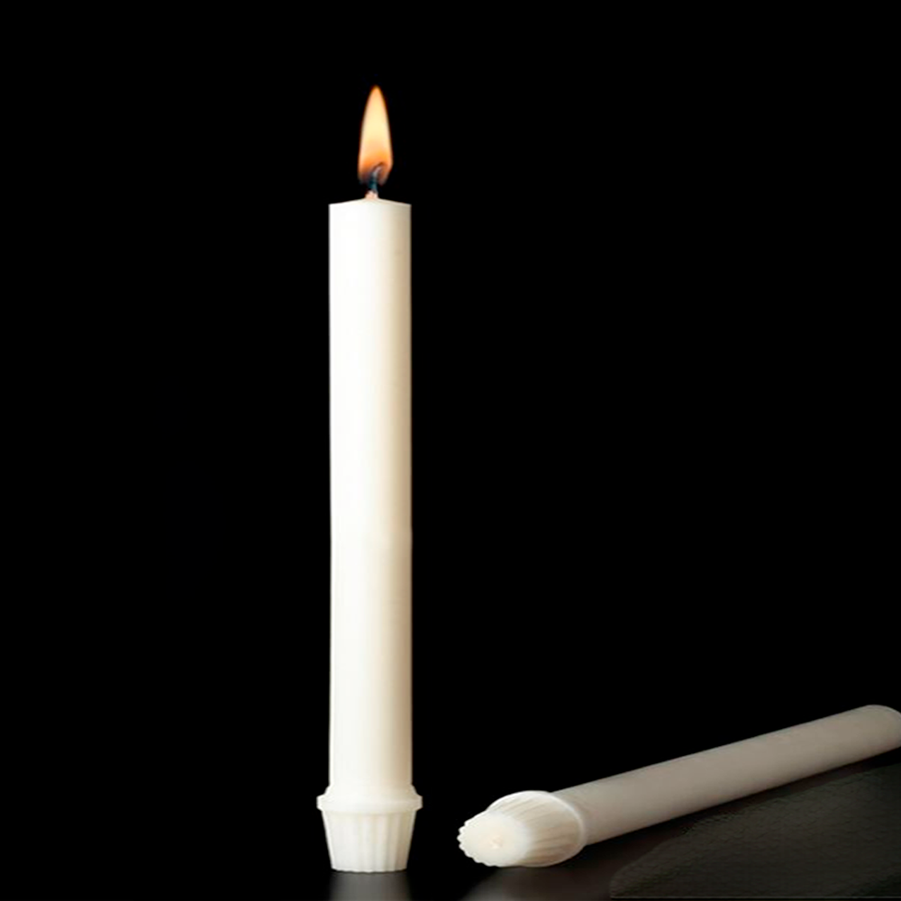 Stearic Candle 1-1/2" x 12" Plain end (12)