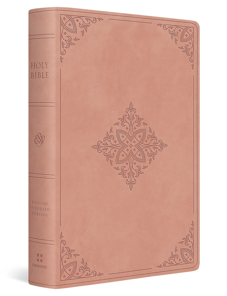 ESV Giant Print Value Thinline Bible (TruTone, Blush Rose, Fleur-de-lis Design) - Case of 16